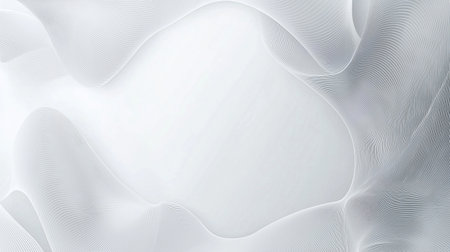 Captivating abstract image featuring soft ethereal curves and fluid shapes against a serene minimalist white backdrop  The overlapping shimmering forms create a mesmerizingの素材