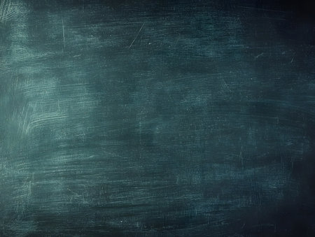 Vintage Green Chalkboard with Smudged and Scratched Texture Blank Background for Idea Concept  Copy Space for Text or Designの素材