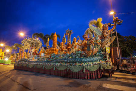 Thailand candle festivalのeditorial素材