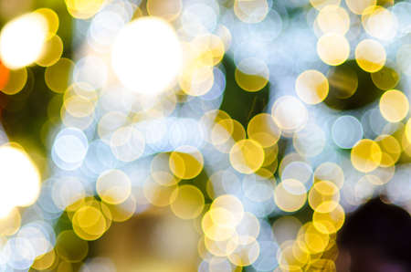 colorful bokeh from christmas tree blured backgroundの写真素材