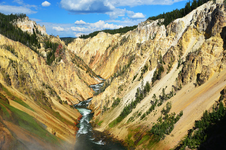 Grand Canyon of the Yellowstone National Parkの写真素材