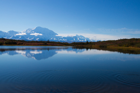 Wonder Lake Denali National Park, alaska, usaの写真素材