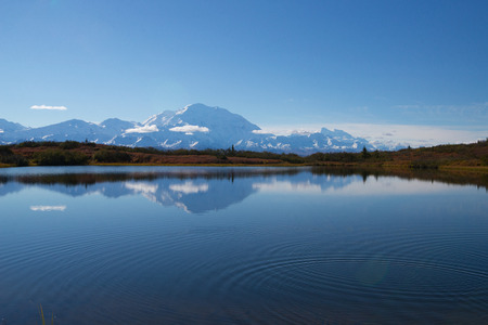 Wonder Lake Denali National Park, alaska, usaの写真素材