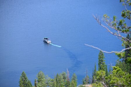 View form Inspiration poing in Grand teton National Parkの写真素材