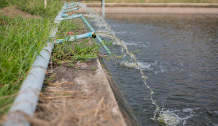 Waste water treatment plant の写真素材