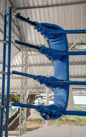 Empty Thai boxing ring abstractionの写真素材
