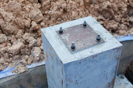 Concrete poles cement with for construction