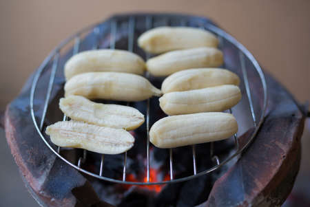 Grilled bananaの写真素材