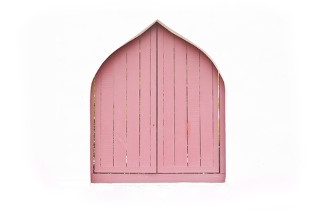 Old windows on a white background の写真素材