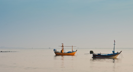 fishing boatsの写真素材