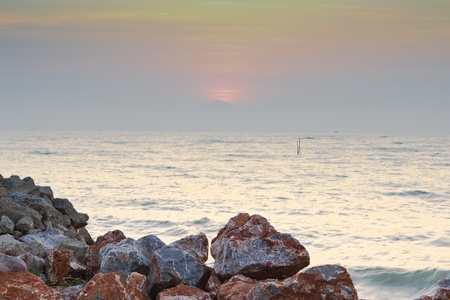 sunset and beachの写真素材