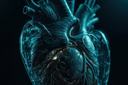 Surgeon utilizing VR goggles in a state of the art operating room for enhanced precision, Generative AI.の素材