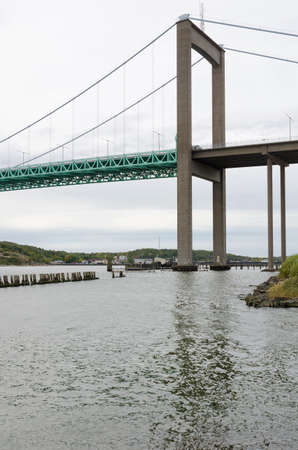 one bridge in gothenburg over the riverの写真素材