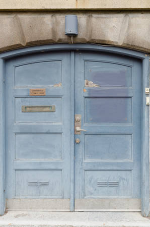 the door to Gothenburgs wine cellar a nice placeの写真素材