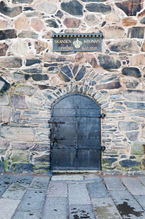 one old door on the castle the door is lockのeditorial素材