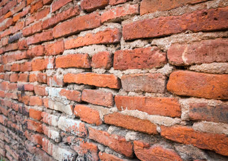 vintage brick wall background with rough surface