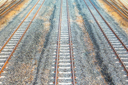 rail way background, idea and conceptの写真素材