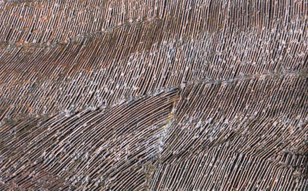 rusty steel art abstract background, line pattern