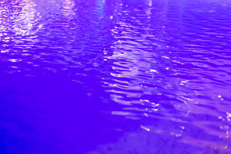 pulple and blue water with wave and shinyの写真素材