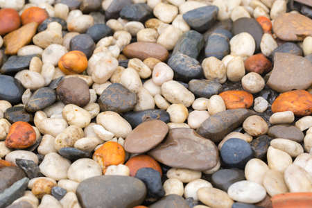 variety of wet curve stones garden decoration, selective focus