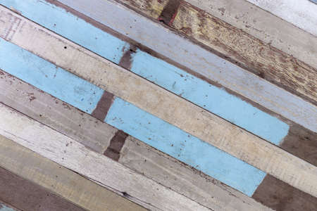 wood texture with blue and white color abstract background, floor and wall tiles, earth toneの写真素材
