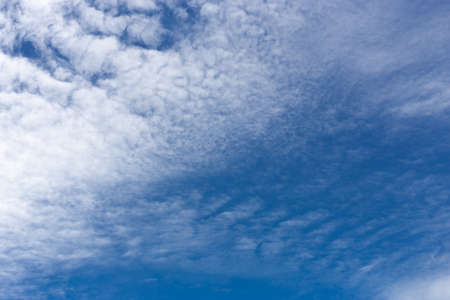 Cirrocumulus cloud with blue sky, abstract nature background