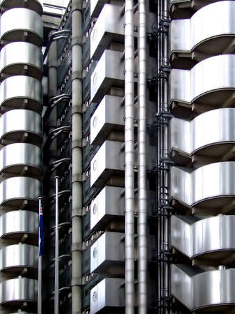 Detail of a modern architecture building from outsideの写真素材