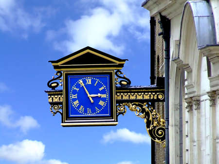 Public clock on a London streetの写真素材