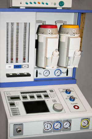 Complete medical air device station in hospital の写真素材