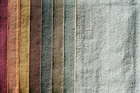 Color palette sample picker of texture fabrics 