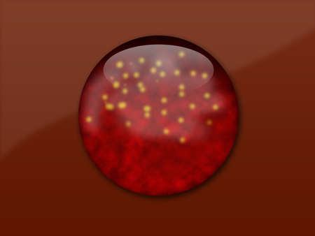 3d glow sphere with sparkling effects and background 