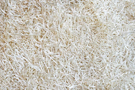 Close up shot of white modern carpet backgroundの写真素材
