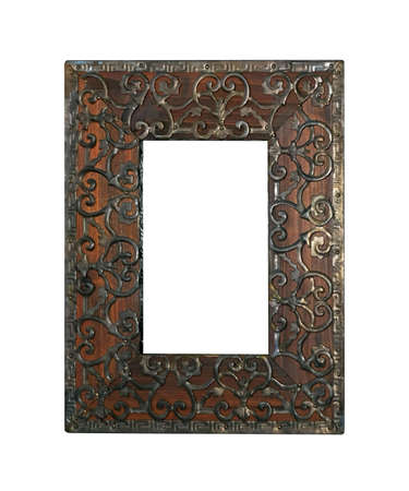 Traditional Islamic culture engraved ironwork photo frame 