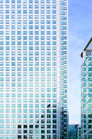 Business buildings made from steel and glass