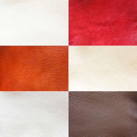 Real leather texture made from cow skinの写真素材