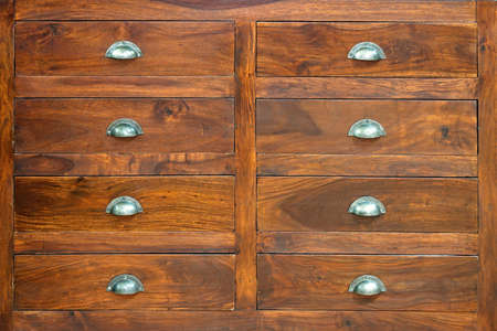 Retro style cabinet with big wooden drawers 