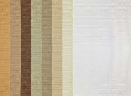 Tan tone color palette samples of fabricの写真素材