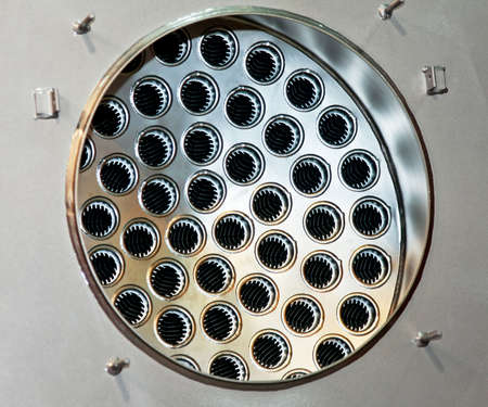 Close up shot of gas burner interiorの写真素材