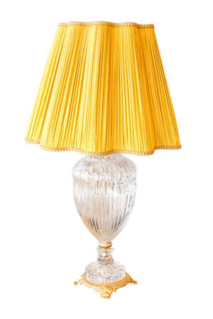 Luxurious crystal lamp isolated including pathの写真素材