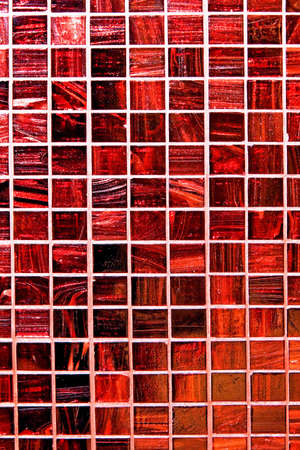 Modern ceramic tiles in red color toneの写真素材