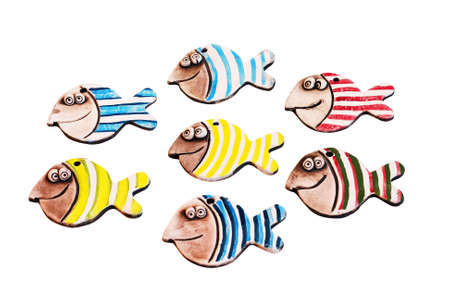 Bunch of fish decorの写真素材