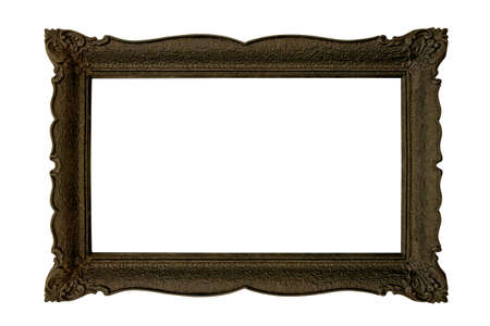 Rectangular black frame isolated