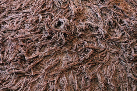 Close up shot of brown wool textureの写真素材