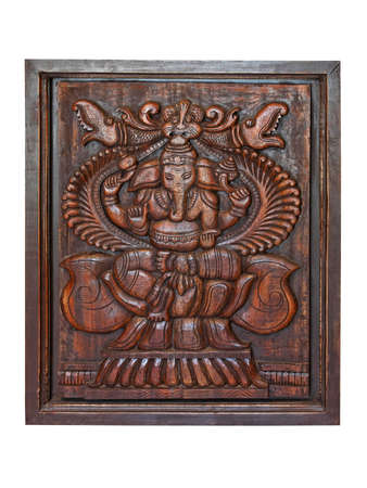 Indian wooden artの写真素材