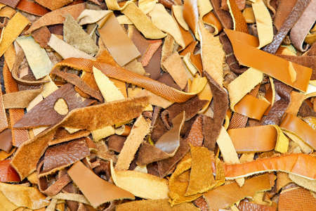 Close up shot of brown leather parts textureの写真素材