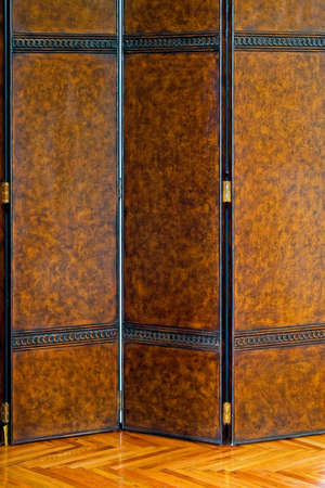 Close up shot of brown screen shadeの写真素材