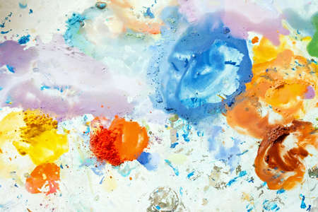 Acrylic dye paint color mix for artistの写真素材