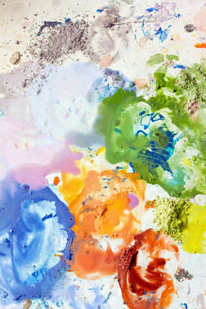 Acrylic dye paint color mix for artistの写真素材