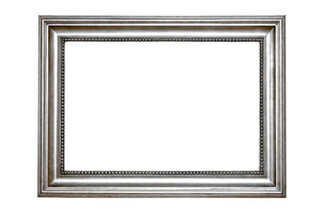Retro silver frame の写真素材