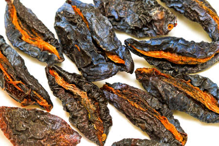Bunch of dried plums and prunes fruitsの写真素材